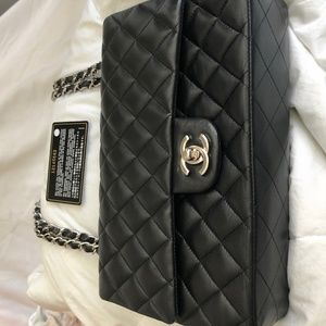 Chanel Calfskin Leather Shoulder Bag